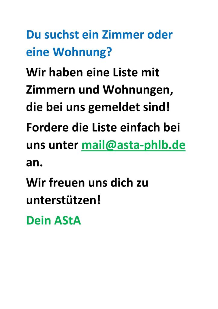 AStA-Newsletter vom 08.01.2025